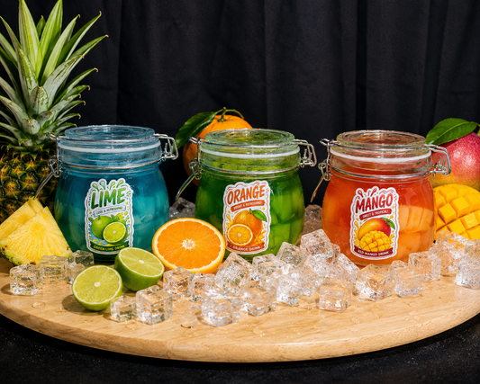 Pineapple ( orange ) ( mango ) ( lime )